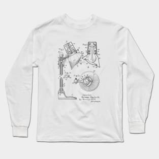 Table lamp VINTAGE PATENT DRAWING Long Sleeve T-Shirt